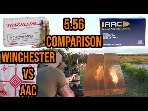5.56 Ammo Comparison | Winchester vs AAC (55 grain)