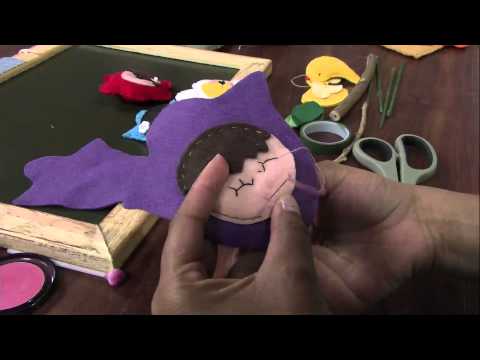 Mulher.com 04/17/2013 Alessa Mendes - Felt Mother's Day Frame Part 1/2