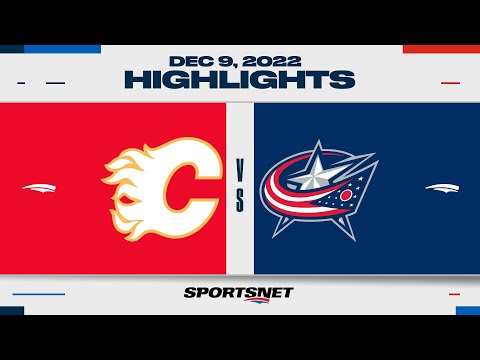 NHL Highlights | Flames vs. Blue Jackets - December 9, 2022