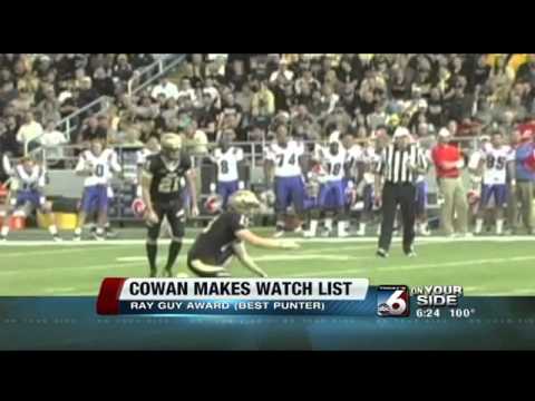 Cowan Makes Ray Guy Award Watch List