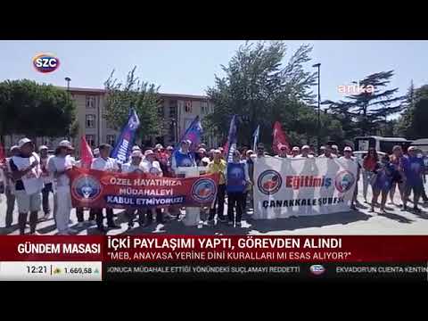 Çanakkale`de üyemizin açığa alınmasını protesto ettiğimiz basın açıklamamız Sözcü Tv`de yayınlandı.01/09/2023 | EĞİTİM İŞ