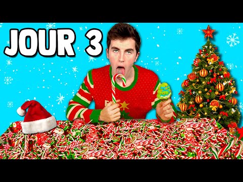 J'ai Mangé Que Des BONBONS DE NOËL Pendant 3 JOURS!