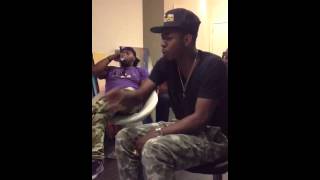King Los Freestyles at the BBQ