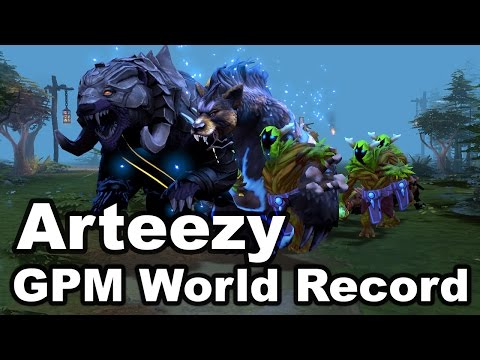 Dota 2 - Arteezy Lone Druid - 860 GPM World Record