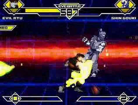 Evil Ryu vs. Shin Gouki