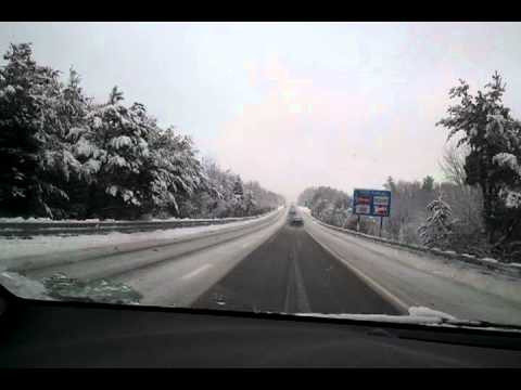 Beautiful Winter Driving in Massachusetts