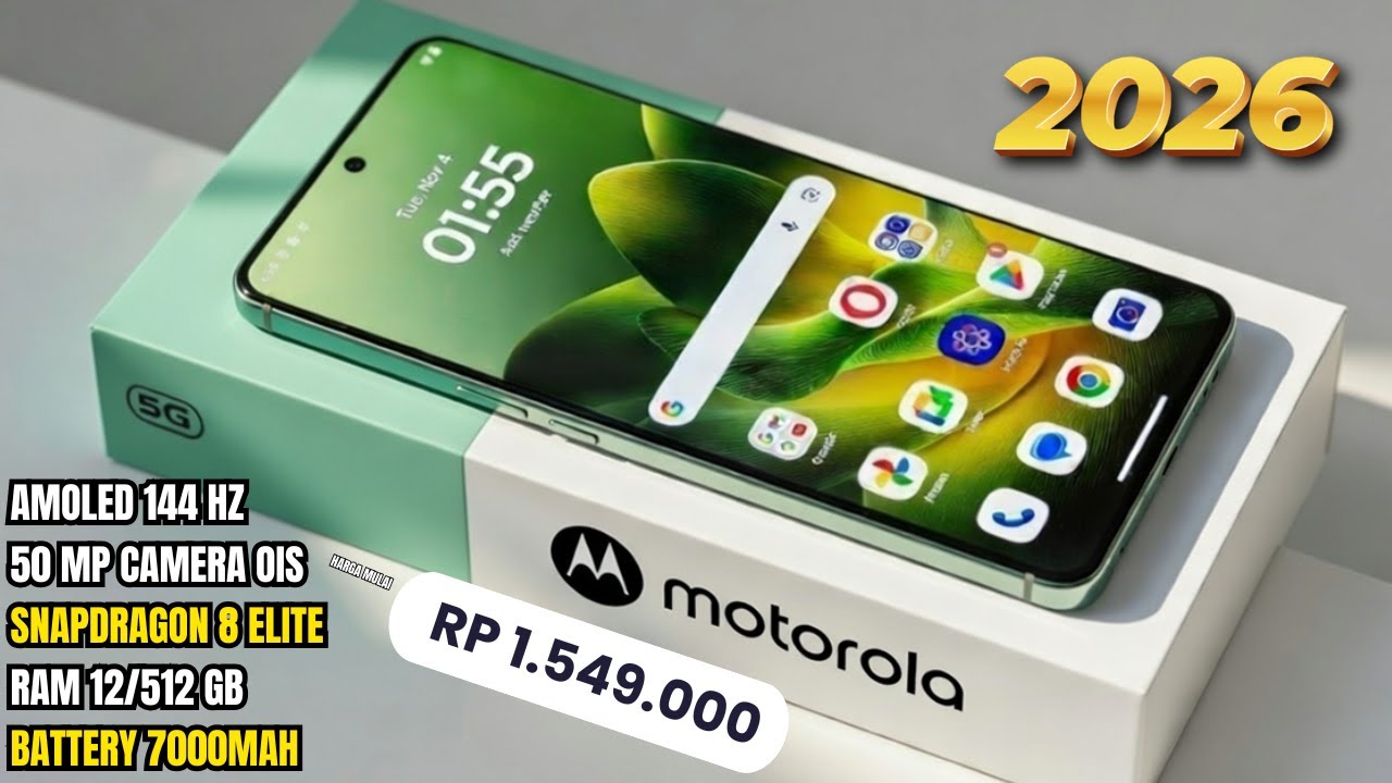 BARU SAJA LAUNCHING‼️7000mAh, RAM 12/512 GB | HP MOTOROLA TERBARU JANUARI 2026