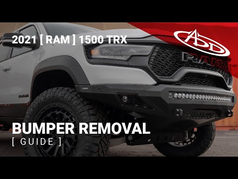 How To Remove A RAM TRX Front Bumper!