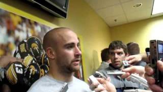 Iowa safety Tyler Sash after beating Indiana