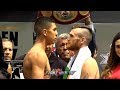 JAIME MUNGUIA VS. DENNIS HOGAN - FULL WEIGH IN AND FACE OFF VIDEO