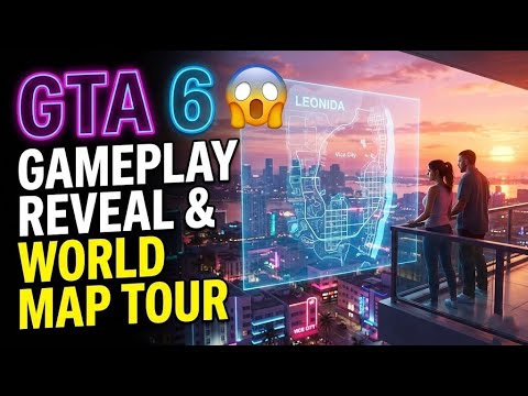 GTA 6 is Finally Here! 😱 Full Gameplay Reveal & World Map Tour