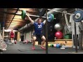 Snatches Training 185lb x 10 Singles