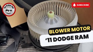 Dodge Ram Blower Motor Replacement 4th Gen (2009-2018)