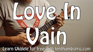 Love In Vain Blues - Robert Johnson - Delta Blues Ukulele Tutorial, Strummer and Fingerpicking