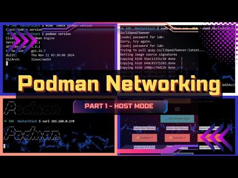 Podman Networking Deep Dive Demo - Part 1 [ Host Mode ]
