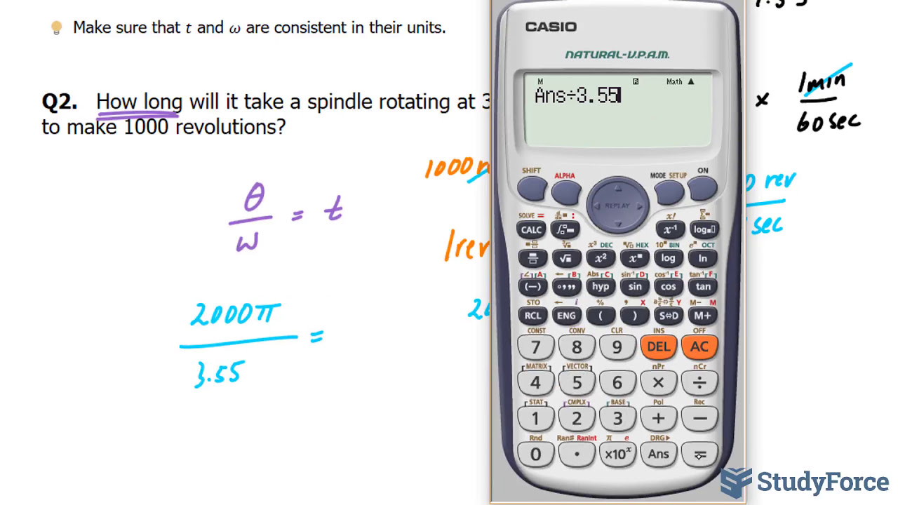 📚 How to find the angular displacement