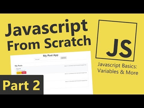 Javascript From Scratch Part 2 Javascript Basics Variable Types