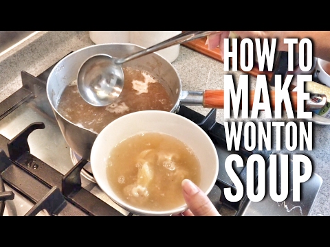 How to make Simple Wonton Soup // Hong Kong style Soup Base