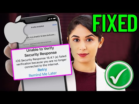 FIx iPhone “Unable to install security response"' Error on iOS Lastest Update 2024