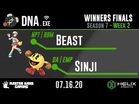 DNA.EXE S7:W2 - NPT | BBM | Beast (Pokemon Trainer) Vs. DA | EMP | Sinji (Pacman) - Winners Finals
