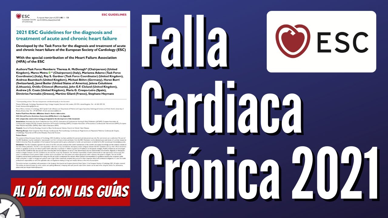 Nueva Guía Falla Cardiaca Crónica | ESC 2021 #AlDíaConLasGuías