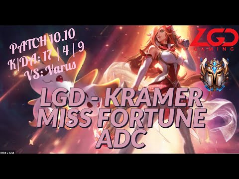 [LGD - KRAMER] CHALLENGER MISS FORTUNE BOT VS VARUS - KR CHALLENGER SOLO QUEUE