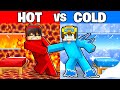 HOT Vs COLD House Build Battle In Minecraft