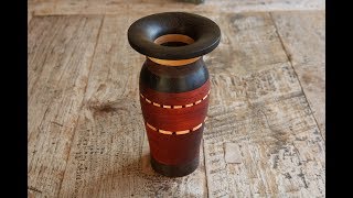 Woodturning - small 'Alvaraes' vase