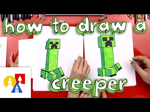 Art for Kids Hub - How To Draw A Creeper (New)
