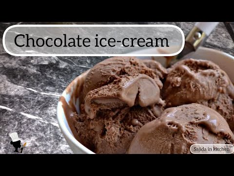 how to make chocolate ice cream at home ||Sajida in kitchen  - Recipe 154