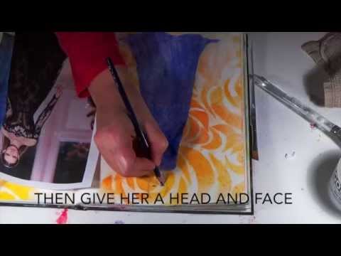 Kooky Makes for Lulu Art - Crumpled Paper Dress