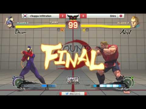 USF4 NINE STATES 2015 (winner Finals)  KAPPA INFILTRATION (AKUMA) vs SHIRO (ABEL)
