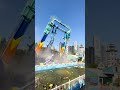 Swing Ride Attraction Collapse And Crash