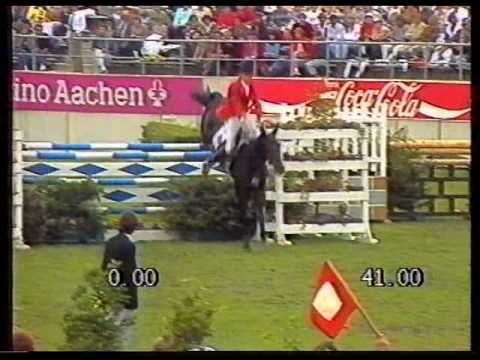 Thomas Frühmann - Domspatz - GP Aachen 1985, jump off.