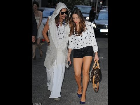 Steven Tyler, 66, attended the Stella McCartney show at Milan Fashion