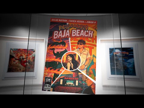 Oscar Maydon x Junior H x Fuerza Regida - Baja Beach [Lyric Video]