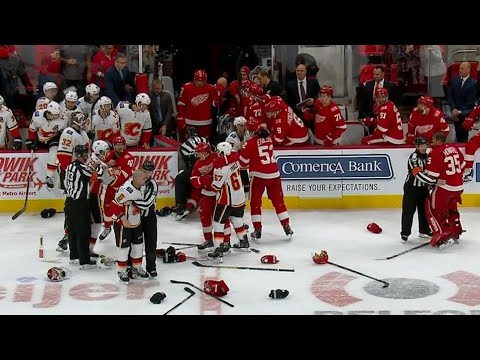 Flames & Red Wings brawl will lead to severe punishment from the league