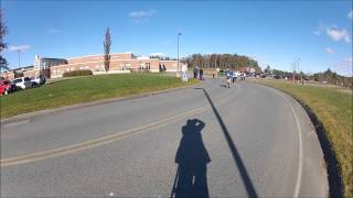 preview picture of video 'Capital City Veterans Day Road Race end of 1st mile'