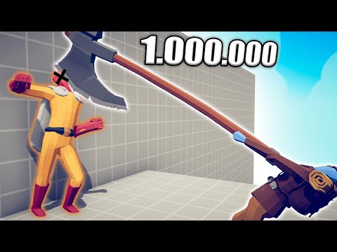 1.000.000 DAMAGE AXE 1 vs 1 TOURNAMENT - TABS | Totally Accurate Battle Simulator 2023