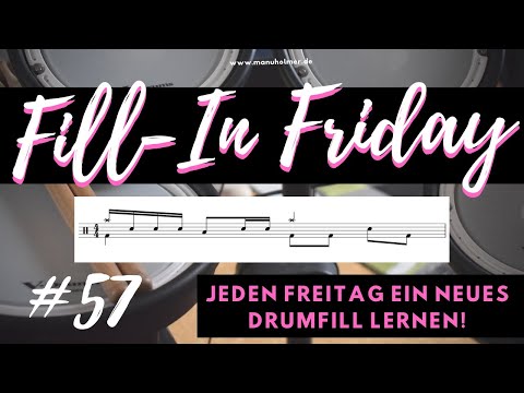 Fill-In Friday 57 - Schlagzeug Übung - jeden Freitag ein neues Drum Fill lernen [E-Drums]