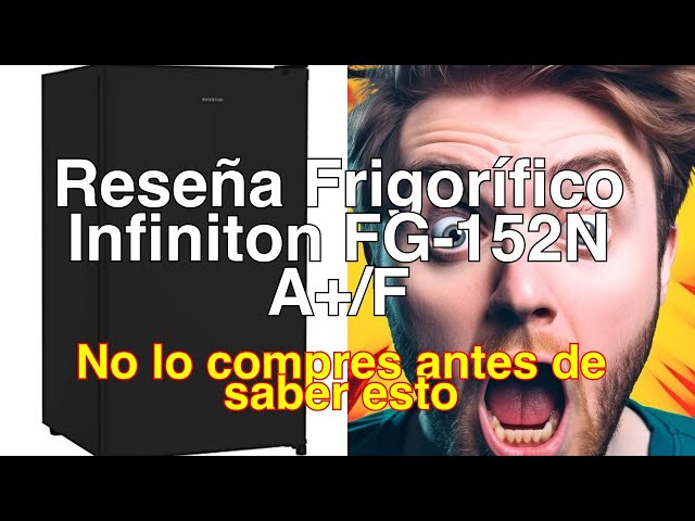Vídeo relacionado con INFINITON | Frigorifico FG-A82I2P | Dos Puertas | Capacidad 85 L | Descongelación DEFROST | Alto 85 Cm | Clase Energética A+ /F | Temperatura Regulable | Color Inox |