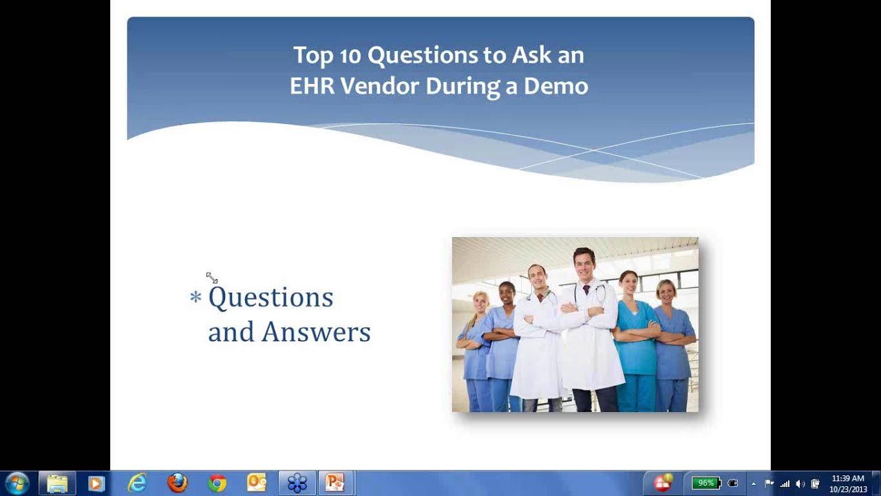Top 10 Questions to Ask an EHR Vendor During a Demo