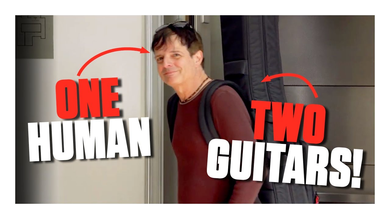 Two electric guitars in one bag: Paul Riario demos the Gator Icon Take Two Series Bag - YouTube