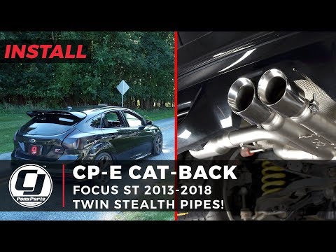 2013-2018 Focus ST Install: cp-e 3" Stainless Steel Cat-Back Exhaust System