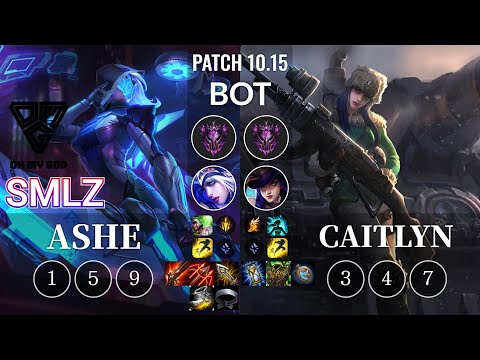 OMG Smlz Ashe vs Caitlyn Bot - KR Patch 10.15