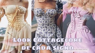 Look Cottagecore de cada signo