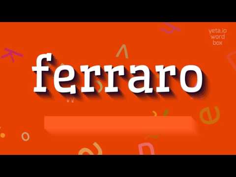 How to say "ferraro"! (High Quality Voices)