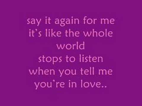 Say It Again - Marie Digby [song && lyrics]