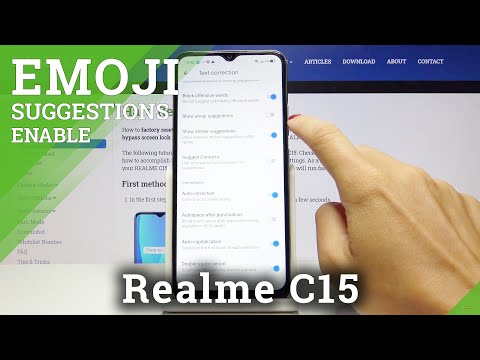 How to Enable Predictive Emoji in Realme C15 - Activate Emoji Suggestions