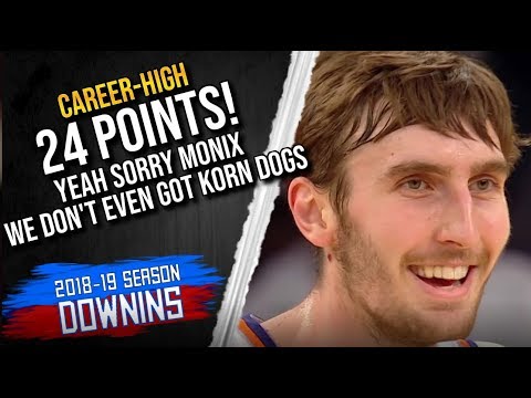 Luke Kornet Career High 24 Points/3 Blocks Full Highlights (4/1/2019)